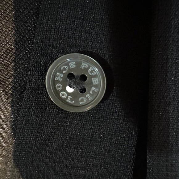 Public School New York black sheer stripe midi dress - Picture 6 of 9